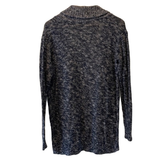 SzM BP Nordstrom Open Front Light Weight Mottled Blue Cardigan GUC - Picture 2 of 11